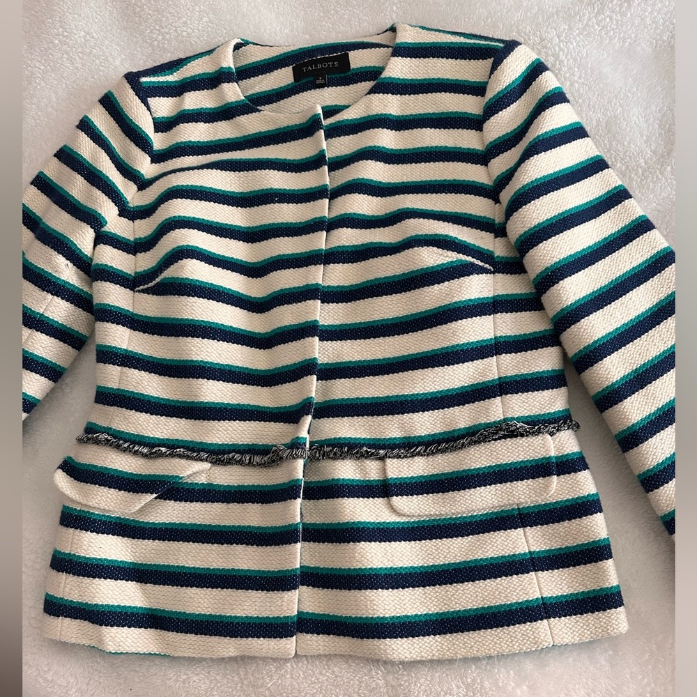 Striped Talbots blazer. Great condition.